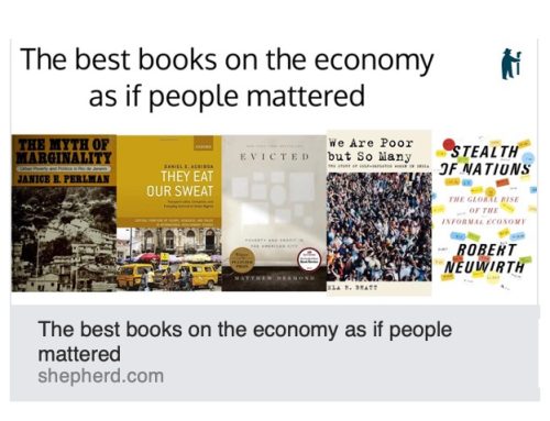 MYTH OF MARGINALITY is listed as #1 on “The Economy as if People Mattered”.